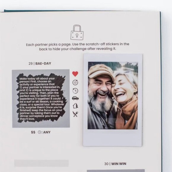 The Adventure Challenge Couples Travel Game 30 Unique Adventures Scratch-Offs - Picture 5 of 8